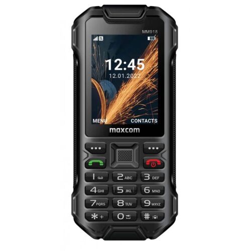 Maxcom MM918L 4G Dual-SIM mobiltelefon, kártyafüggetlen-, ütés-, por-, víz (IP68)- és sár ellen fekete (magyar nyelvű menüvel) 143598135
