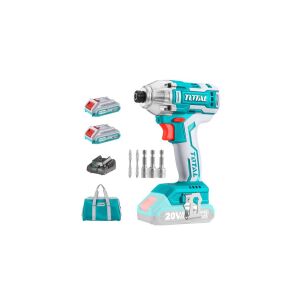 TOTAL Tools Akkus ütvecsavarozó 170Nm/6,35mm/ INDUSTRIAL (SET Akkumulátor 2x2Ah, Charger, Töltő, Táska) 143598304 - Légkulcs