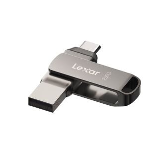 Lexar pendrive 256GB - JumpDrive D400 Dual USB-C és USB-A 3.1 (olvasási sebesség: akár 130MB/s) 143602262 - Pendrive
