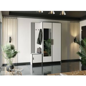 ROJ 13 Plus Előszobafal 158cm, Fehér 143602689 - Előszoba garnitúra