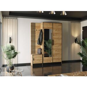 ROJ 13 Plus Előszobafal 158cm, Arany Tölgy 143602691 - Előszoba garnitúra