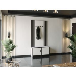 ROJ 19 Plus Előszobafal 104,6cm, Fehér 143602694 - Előszoba garnitúra