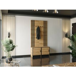 ROJ 19 Plus Előszobafal 104,6cm, Arany Tölgy 143602696 - Előszoba garnitúra