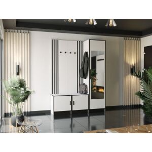 ROJ 20 Plus Előszobafal 156,9cm, Fehér 143602698 - Előszoba garnitúra