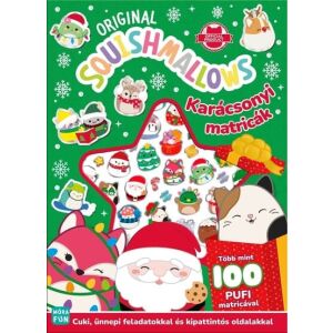 Squishmallow - Vianočné nálepky - v maďarskom jazyku 143603212 - Brožúry s aktivitami, so samolepkami