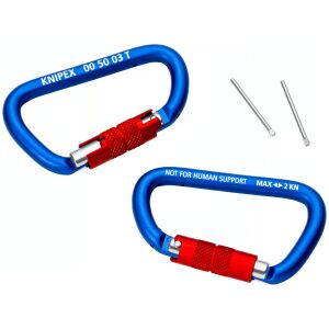 Knipex 00 50 03 T BK Karabiner (2db / csomag) 143604052 - Knipex