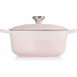 Le Creuset Signature Cast Iron Öntöttvas lábas fedővel Ø 20cm 2,4L - Kagyló rózsaszín 143604612 - Grillezés & Kültéri főzés