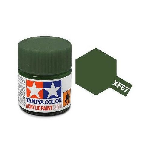 Tamiya XF-67 Acrylic Paint Mini Flat NATO Green 10ml (81767)