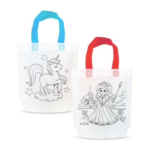 Színezhető ajándéktáska - 4 filccel - 24 x 22 cm - 2 féle 143604987