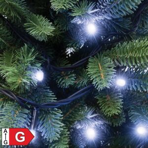 Home KSI 100/WH LED-es fényfüzér, 10 m / 100 db hidegfehér LED, állófényű, fekete vezeték, kül- és beltéri kivitel 143607655 - Fényfüzér