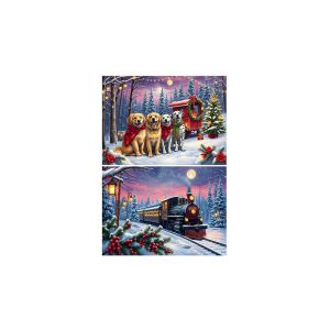 Bluebird 2 x 500 db-os puzzle - Christmas is Coming (91101) 143608811 - Puzzle & Kirakó