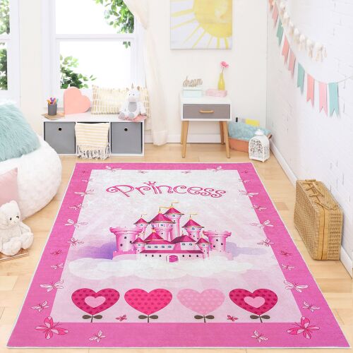 Gyerek szőnyeg Zen Princess kastély 70x140cm 145692287 - Dekoráció