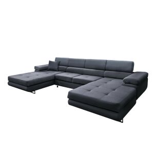 Univerzális ülőgarnitúra, szürke, AMARETA U 143613766 - Nappali bútor