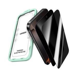 UGREEN SP1154 képernyővédő üveg 2db (betekintés ellen, 0.33mm, 9H + segédkeret) ÁTLÁTSZÓ Apple iPhone Air 143615632 - Ugreen