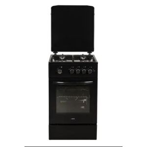 MPM Szabadonálló gáztűzhely, 4 égő, gáz sütővel, fekete