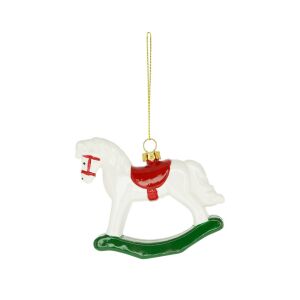 Hintaló akasztós műanyag 11,2x2,4x9cm 143620264 - Karácsonyfadísz