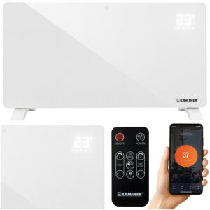 KAMINER ZELVA 2500W Smart life üveg elektromos fűtőtest 2500W fehér 26573 143621704 - Elektromos fűtés