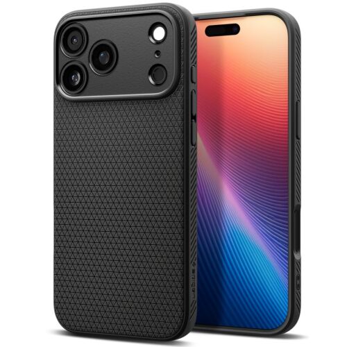 Spigen Liquid Air Apple iPhone 17 Pro Max tok, Matte Black, fekete 143622158 - Telefontok