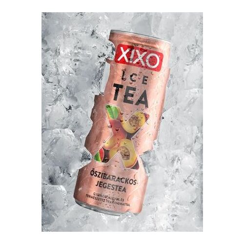 Üdítőital, szénsavmentes, 250 ml, XIXO "Ice Tea", őszibarackos jegestea