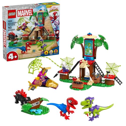 LEGO® (11200) Marvel - Pókember és Gobby raptorcsatája a lombház főhadiszálláson