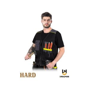 Vesta de protectie LH-POCKER pentru scule si chei XXXL negru si galben 143627042 - Vesta de lucrător