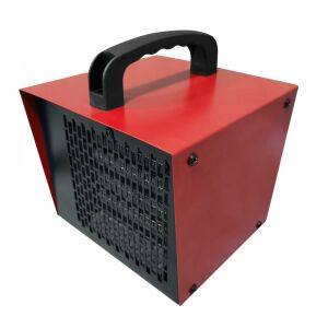 ELITE EIH-1394 ventilátoros fűtőberendezés, 2500W, 22 m2, 118 m³/h, hűtési funkció, állítható termosztát, PTC, piros