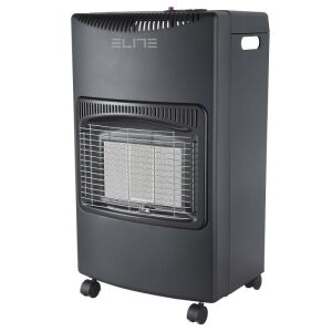Gázfűtő kályha ELITE LGH-1400BL, 4,2 kW, 35 m2, 3 kPa, Infravörös, Piezo gyújtás, ODS érzékelő, Esés/dőlés/lángkioltás elleni védelem, Fekete