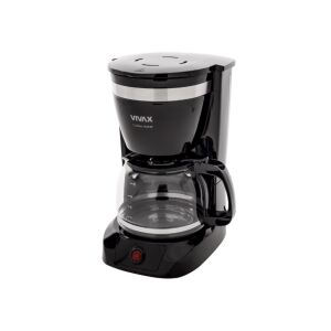 Cafetiera VIVAX CM-08126F, 800W, 1.2 L, functie antipicurare, mentinere temperatura, filtru detasabil, Negru 143628079 - Aparat de cafea cu filtru