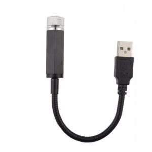 USB LED autóprojektor kék csillagokkal a mennyezeten az atmoszféra megvilágításához