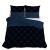 Home Satin sötétkék szatén ágynemű garnitúra felülnézet