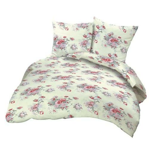 Pamut kéreg párnahuzat 50x60 124/1 krém rózsa piros pamut 143628383