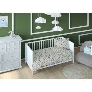 Gyermek pamut ágynemű 160x200 katica cipzárral 3694 D KARO Dreamland