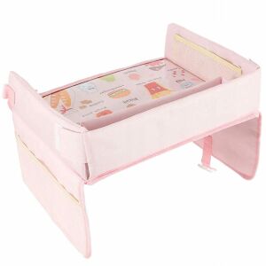 Autós utazóasztal gyerekeknek, autósülés-rendező, kék dizájn