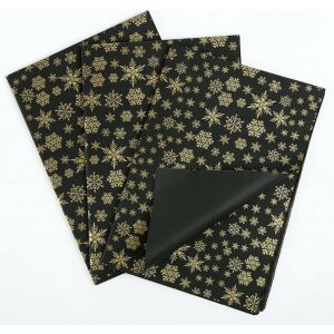 Sada 60 baliacich/DIY listov Naler, papier, čierna/zlatá, 35 x 50 cm 143629070 - Darčekové balenie