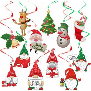 12er-Set Weihnachtsdekorationen Hyxodjy, PVC, mehrfarbig, 65 cm 143629136 - Christbaumschmuck