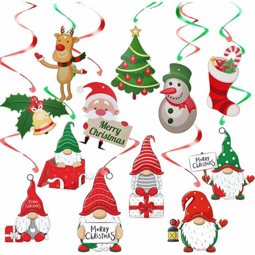 12er-Set Weihnachtsdekorationen Hyxodjy, PVC, mehrfarbig, 65 cm 143629136