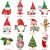 12er-Set Weihnachtsdekorationen Hyxodjy, PVC, mehrfarbig, 65 cm 143629136