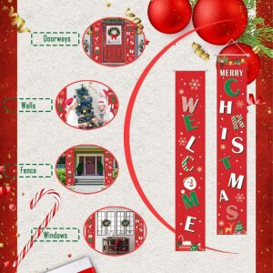 Комплект от 2 коледни банера JOKILY, полиестер, многоцветни, 180 x 30 см 143629236 - Коледна украса