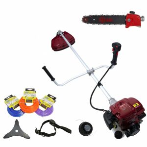 Motocoasă DDT-1000L cu accesorii: fire de trimmer, adaptor de ferăstrău și lamă - DDT