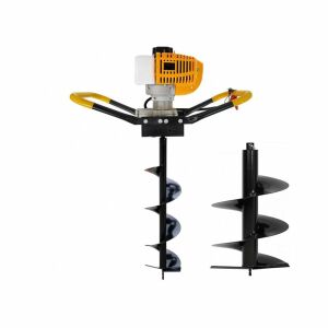 Burghiu de pământ Mustang 4 CP cu burghie de 150 mm și 300 mm - DDT