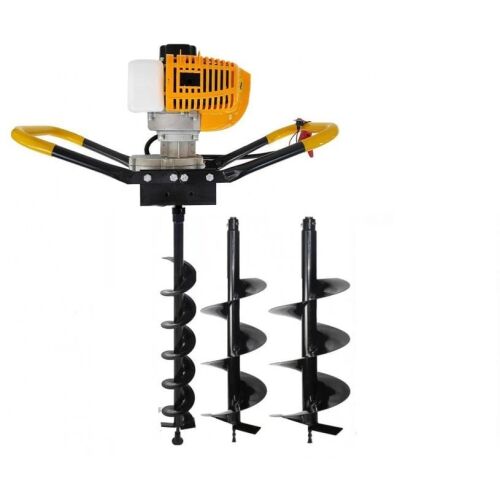 Motoros fúrógép / földfúró Mustang 4 LE, 8000 fordulat/perc + Fúrófejek 150/200/250 mm