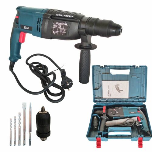 Elektromos forgókalapács 2 tokmányos, DDT, 3 FUNKCIÓS, 1100 W, 26 mm, 900 ford./perc