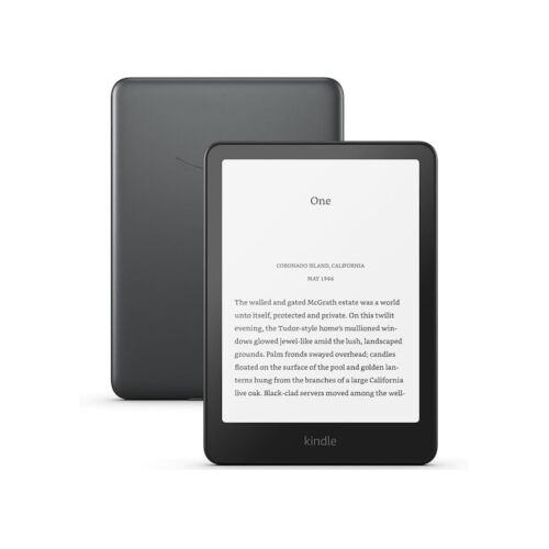 E-Book Reader, Amazon Kindle Paperwhite Signature Edition, 7” Display, automatische Beleuchtung, kabelloses Laden, 32 GB, wasserdicht, Schwarz 143632897