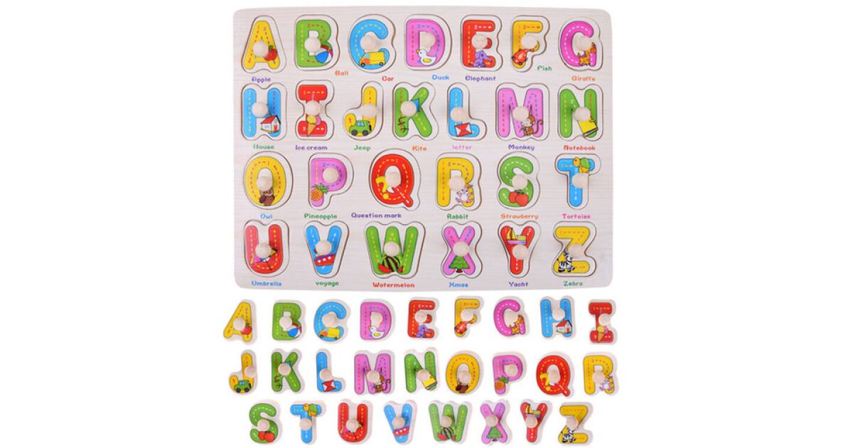 Fa Angol ABC Oktató Betű Tábla | Pepita.hu