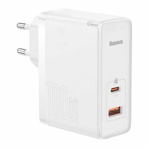 Ładowarka Baseus GaN5 Pro 1x USB-A 1x USB-C biała 143641231
