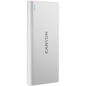 CANYON PB-106 10000 mAh-s külső akkumulátor, fehér 143641235 - Külső akkumulátor & Powerbank