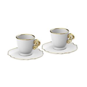 Bialetti PGOLD003 80ml Kávéscsésze + Csészealj szett 2 darabos - Pure Gold 143642922 - Bialetti
