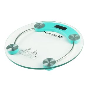 Hausberg HB-6000BL Digitális Fürdőszobai Mérleg - Áttetsző/Kék