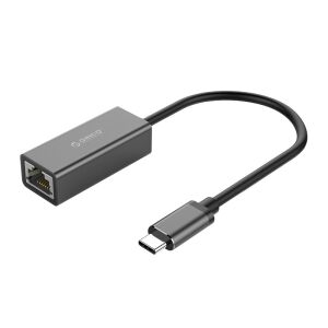 Orico XC-R45-V1 USB-C apa - RJ45 anya adapter - Fekete 143643016 - Orico