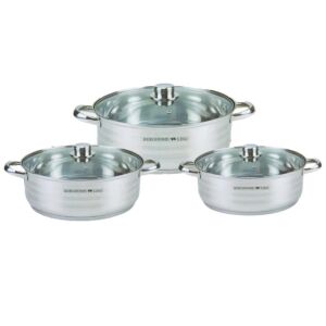 Berghome Line Rozsdamentes 6 részes lábas készlet, szett